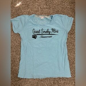 Great Smoky Mountains Light Blue Tee